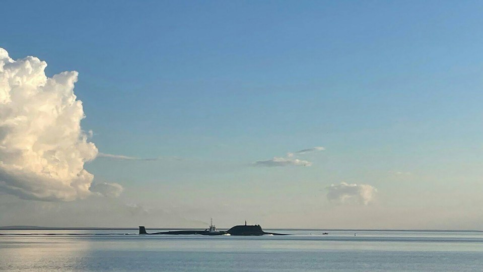 The Arkhangelsk seen from afar in the White Sea