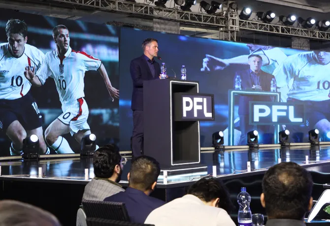 England and Real Madrid legend Michael Owen is the global ambassador for the PFL