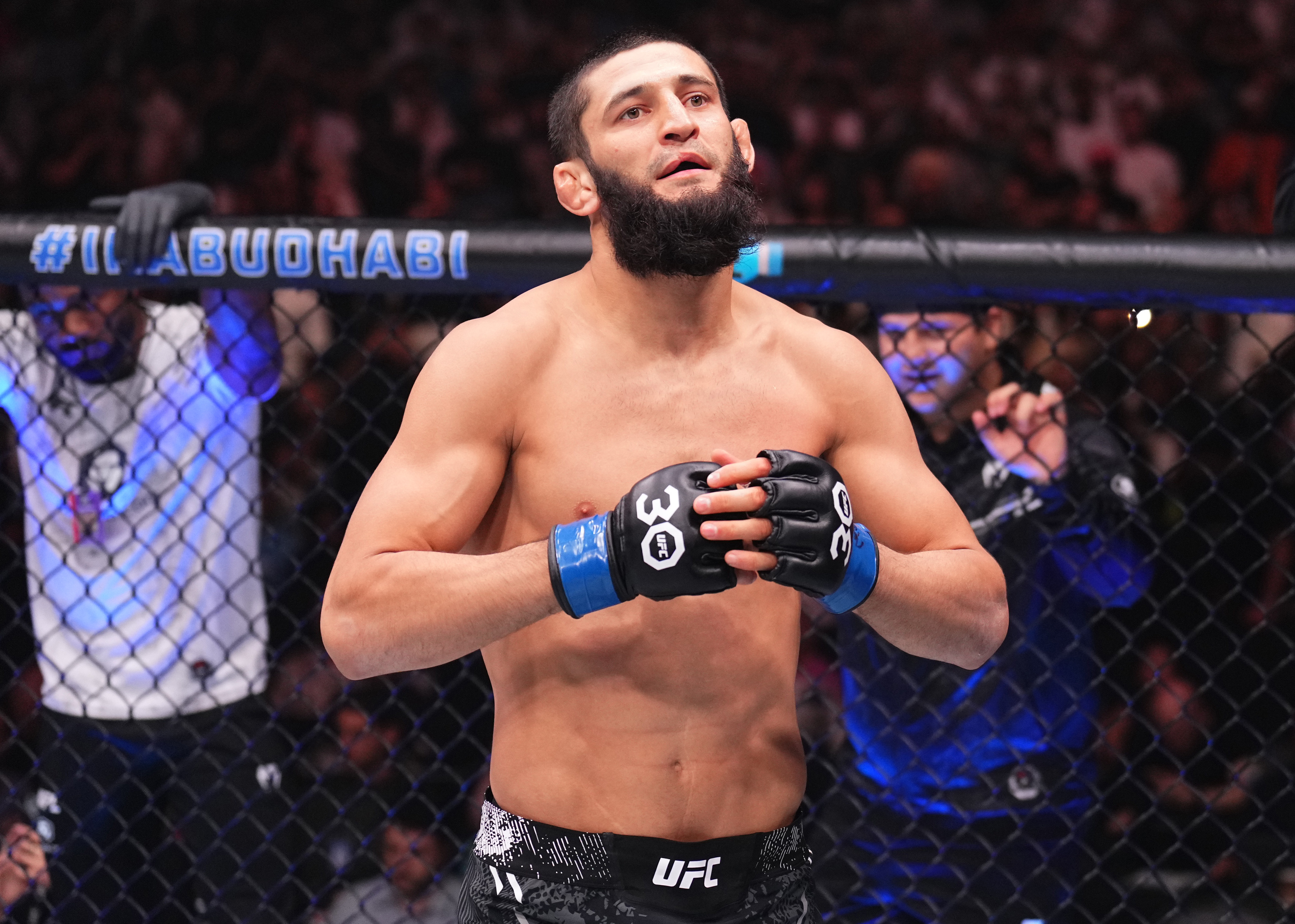 Khamzat Chimaev was due to the octagon at UFC on ABC 6 in Saudi Arabia next weekend