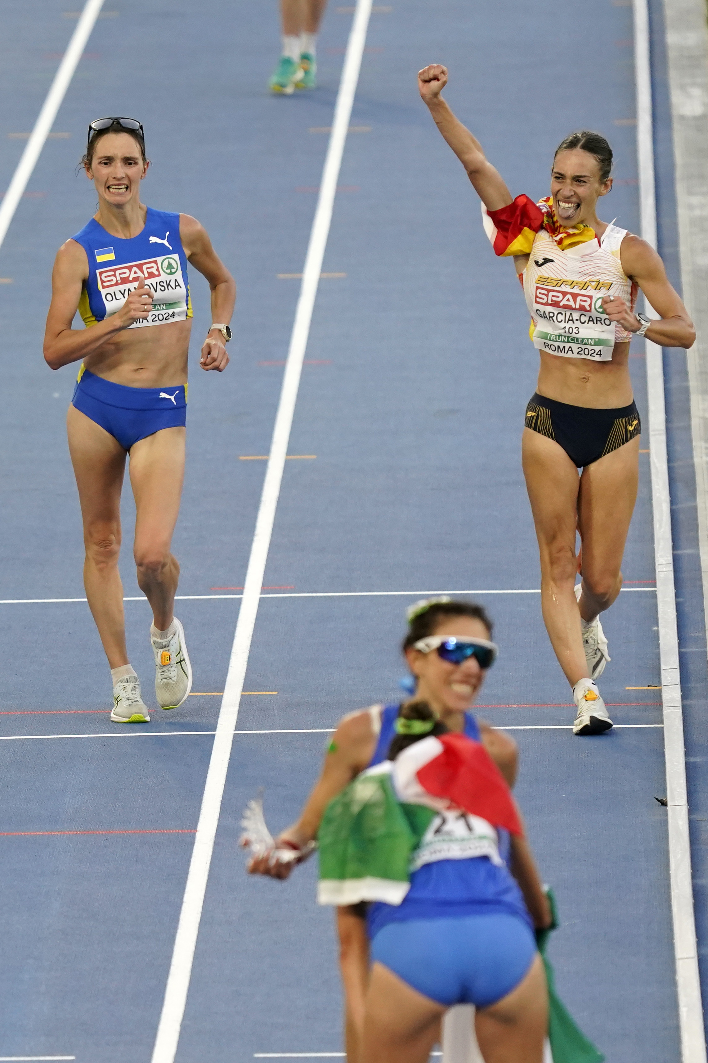 Laura Garcia Caro thought she was about to win a bronze medal in the European Athletics Championships