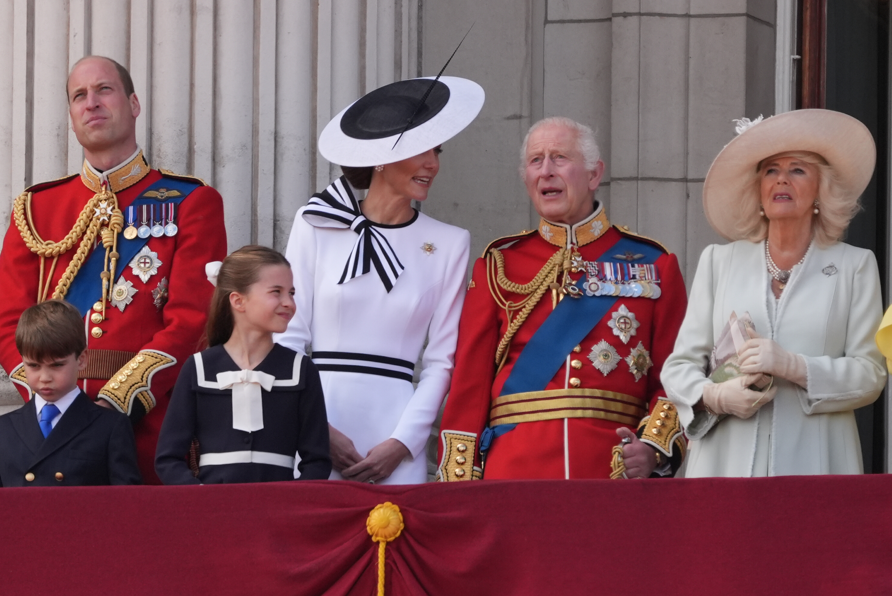 King Charles and Princess Kate stood shoulder-to-shoulder at Trooping the Colour this year