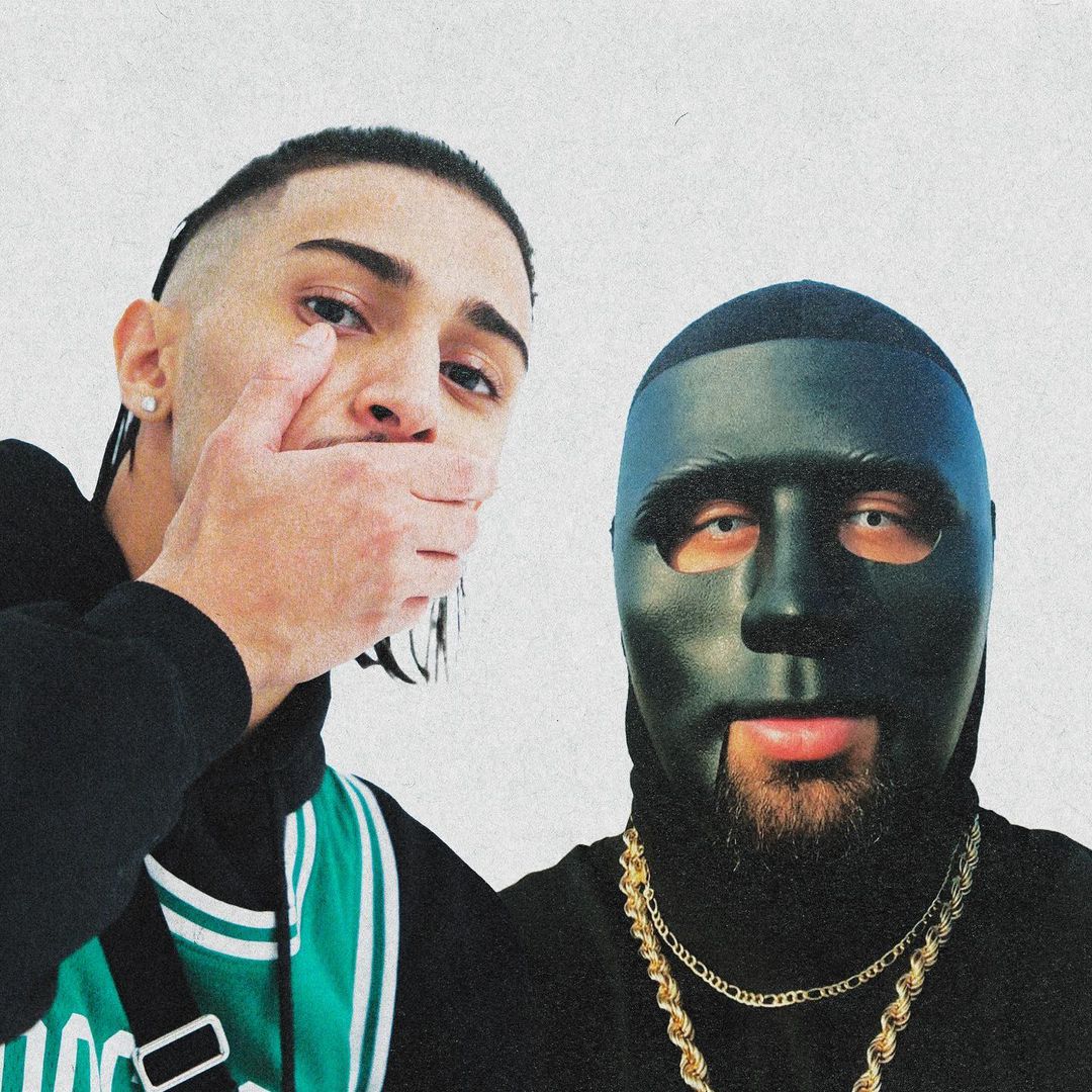 Masked rapper C. Gambino (right) was shot dead in Gothenburg