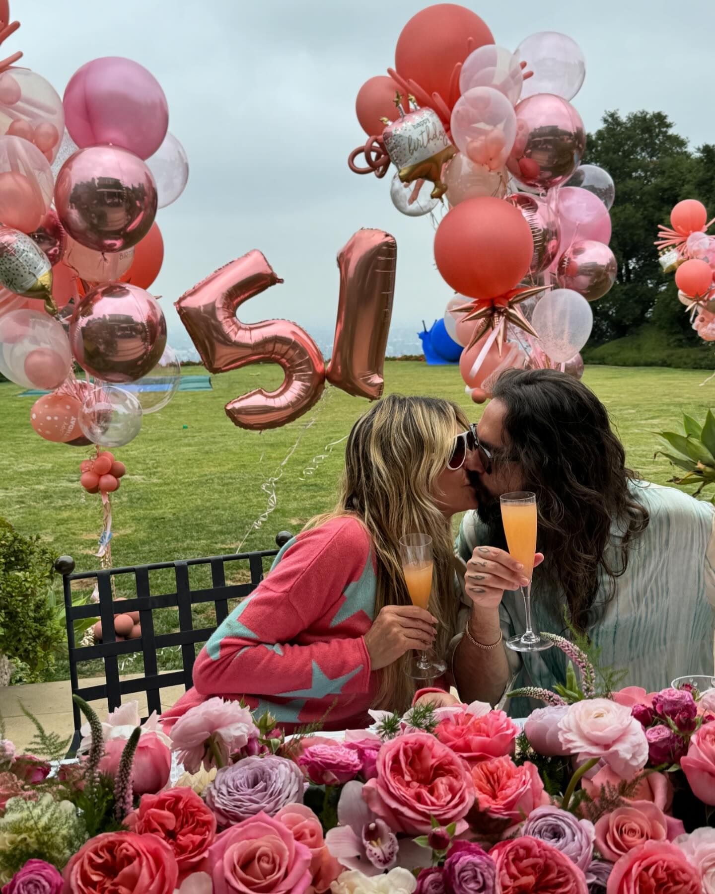 Heidi celebrated with her husband Tom as they enjoyed a big birthday breakfast