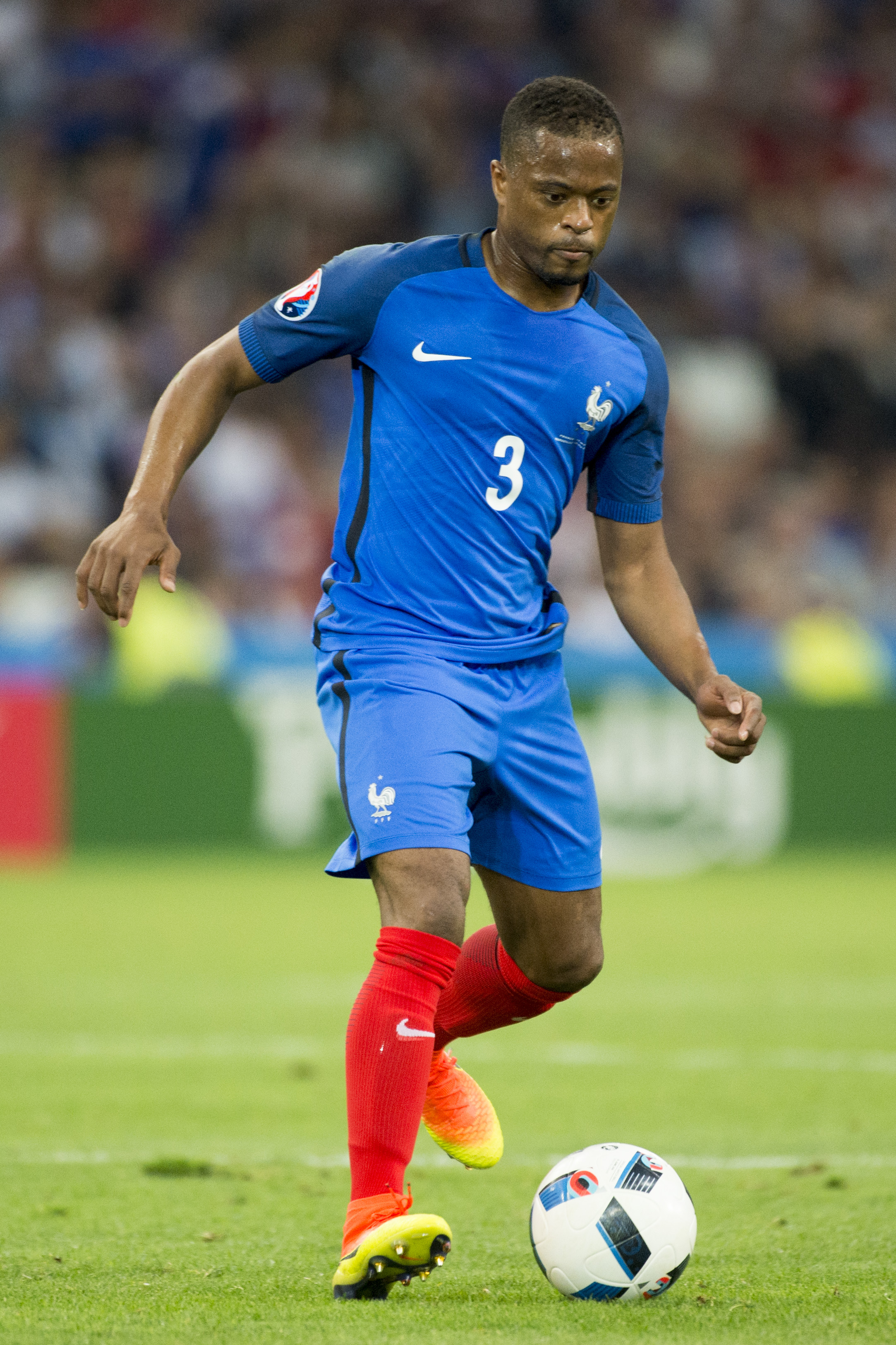 Evra is the former captain of the French national team