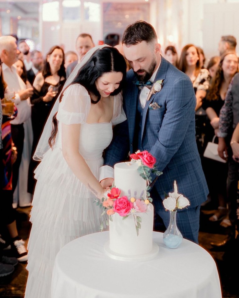 Four years later than planned they finally tied the knot in Brighton