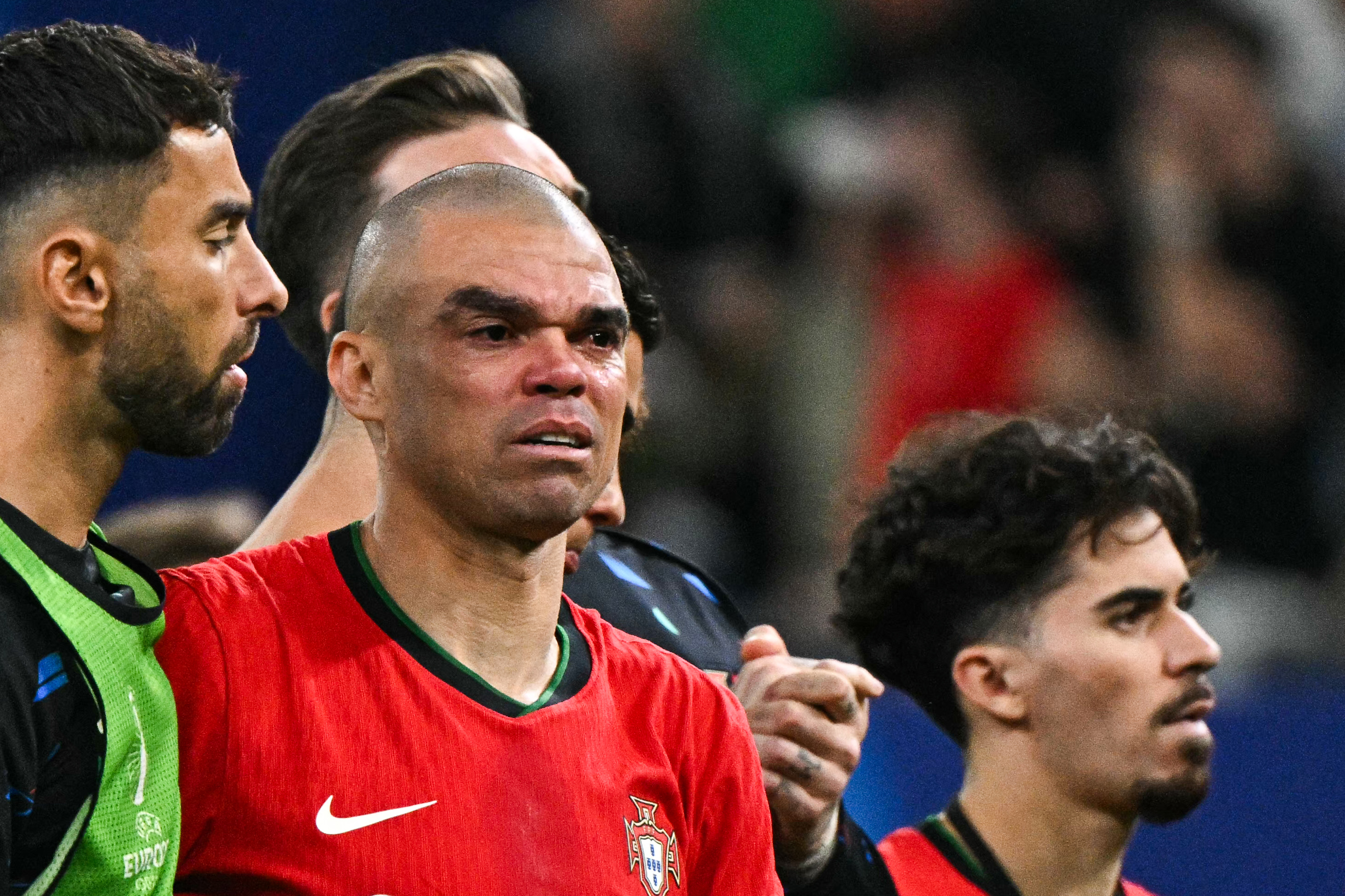 Pepe was in tears at the result