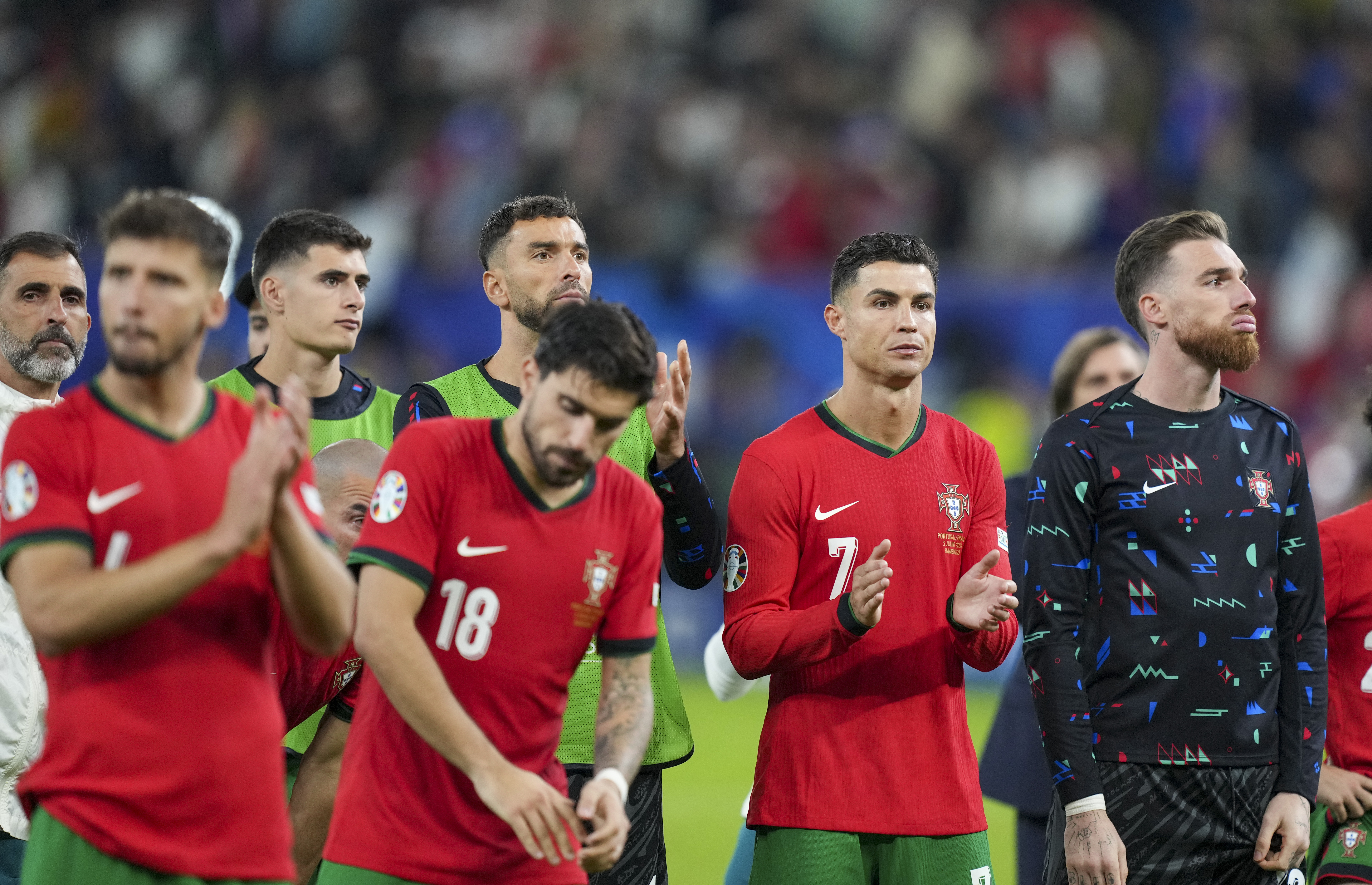 Portugal went on to lose the match