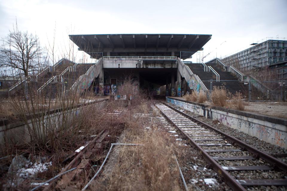 But parts of the stadium infrastructure now lay abandoned