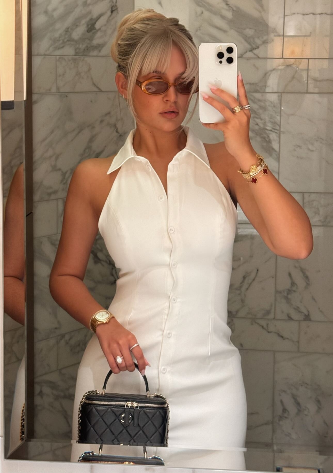 Molly-Mae Hague looked incredible in a white dress for Wimbledon