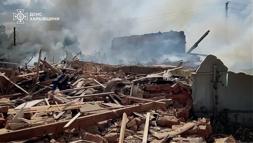 The firefighter's home was flattened in the blast