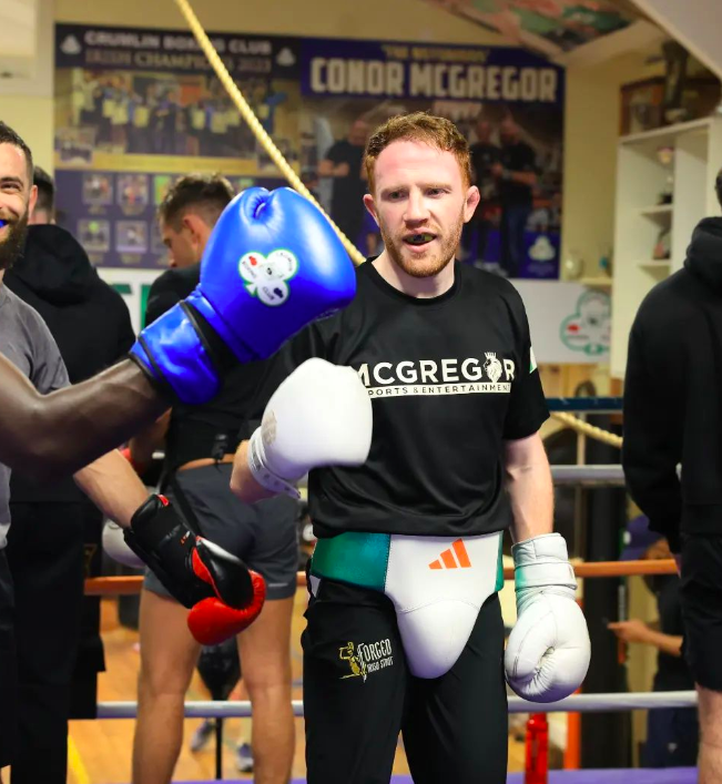 Fogarty training for his boxing debut