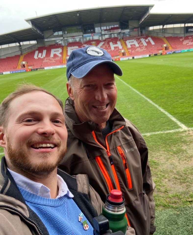 Ricardo (right) and Felipe (left) Irianni are massive Wrexham fans - despite being halfway across the world