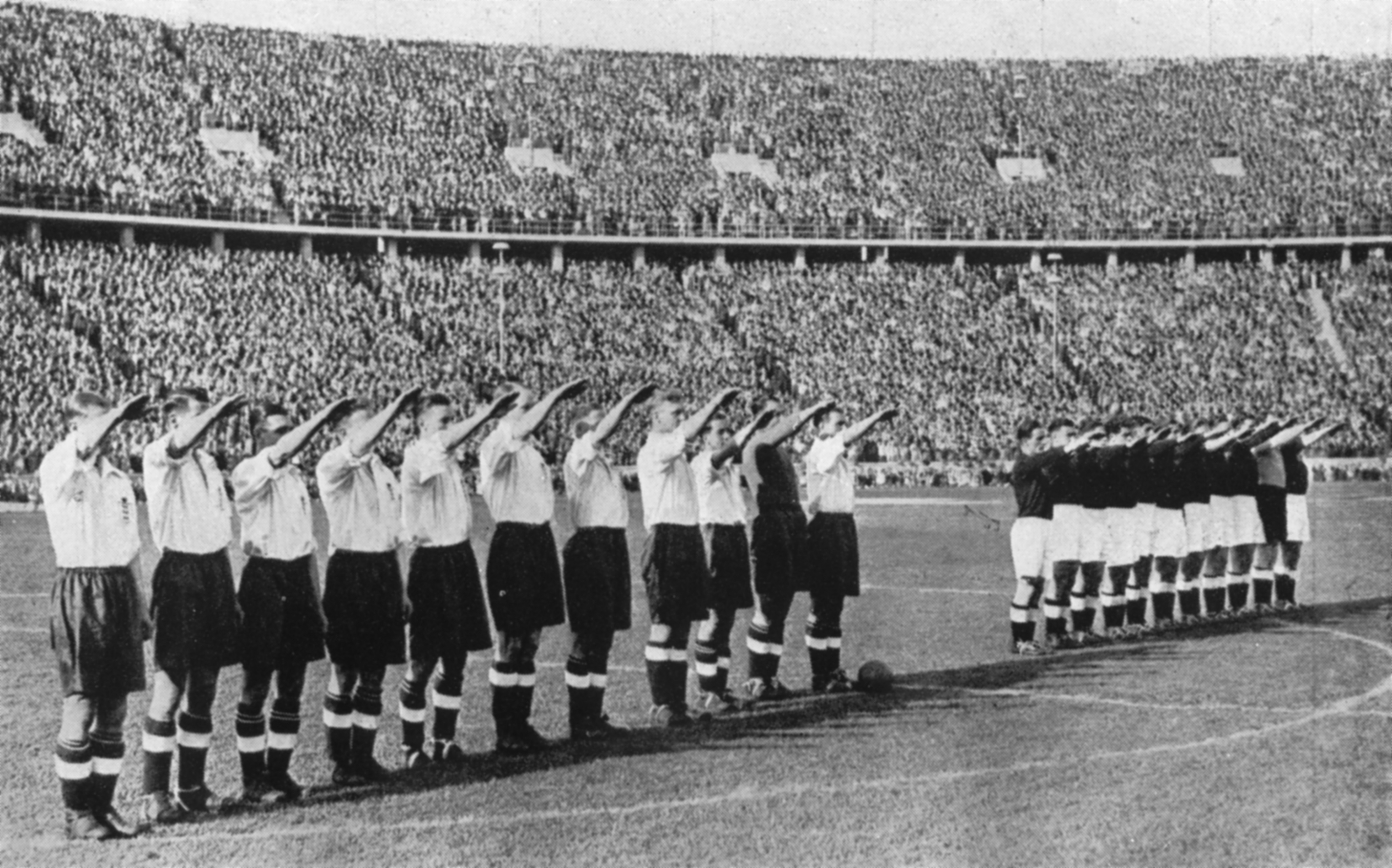 The FA shamefully ordered the England team to perform a Nazi salute during a friendly in 1938