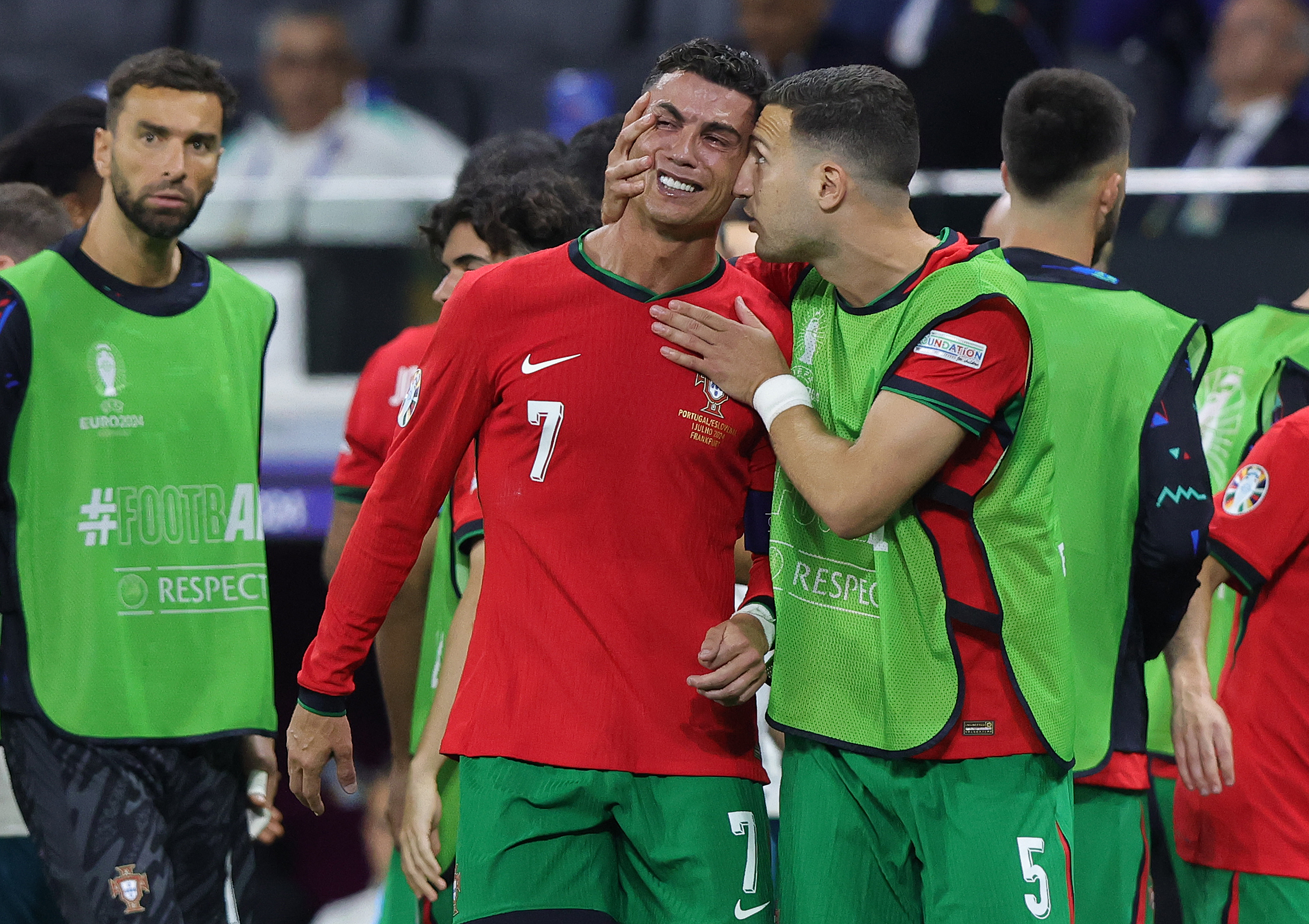 Ronaldo was brought to tears after missing a crucial penalty in the round of 16 during Euro 2024