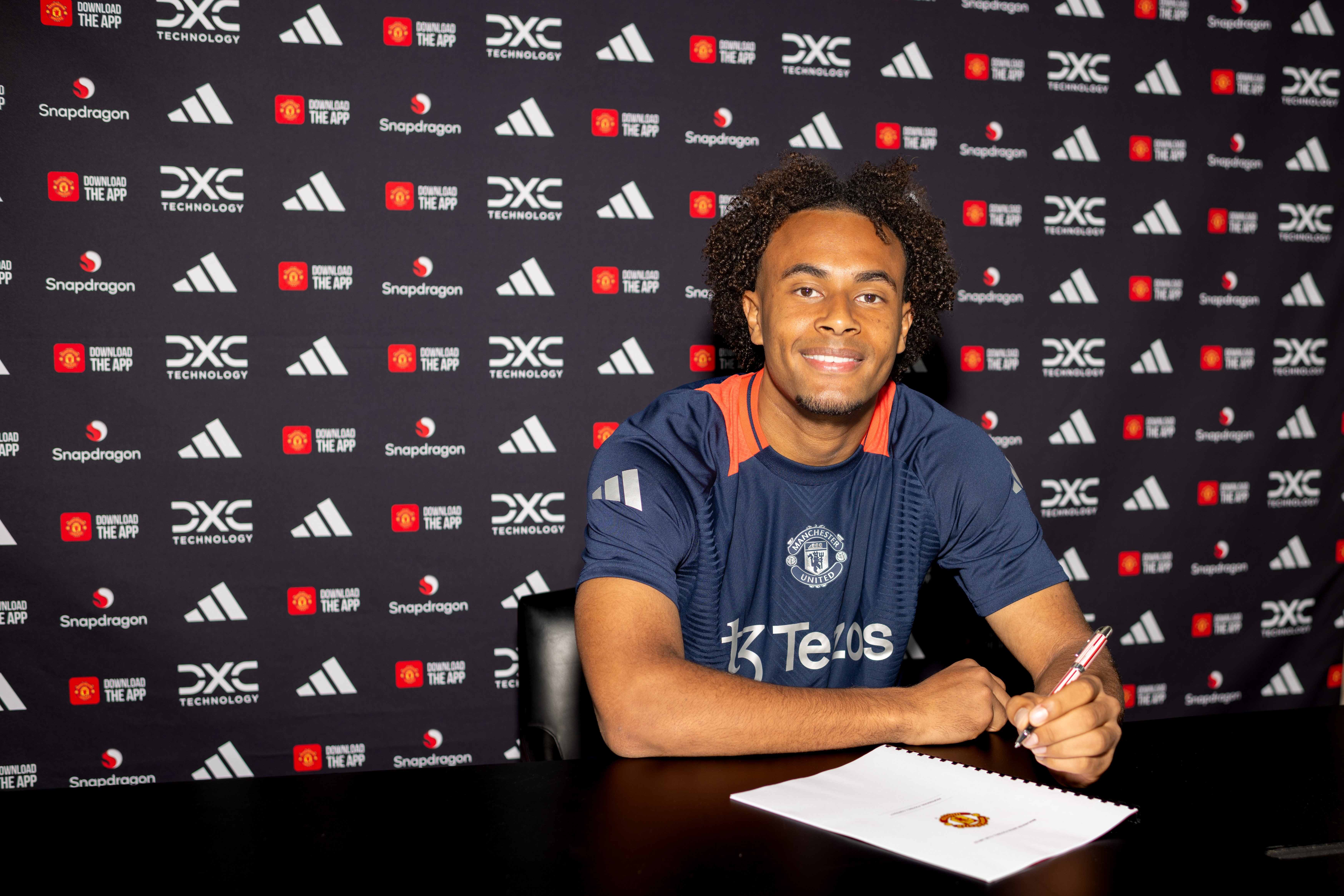 The 23-year-old has penned a five-year deal at Old Trafford