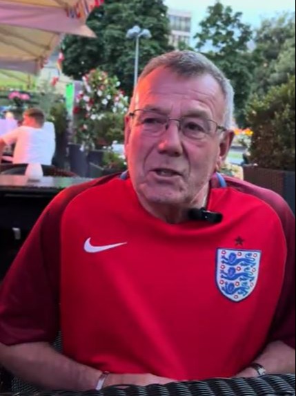 England fan Dave pushed back his mum's funeral to watch the final