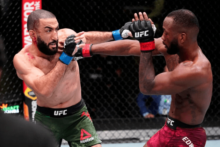 Belal Muhammad locked horns with Leon Edwards at the UFC Apex in March 2021