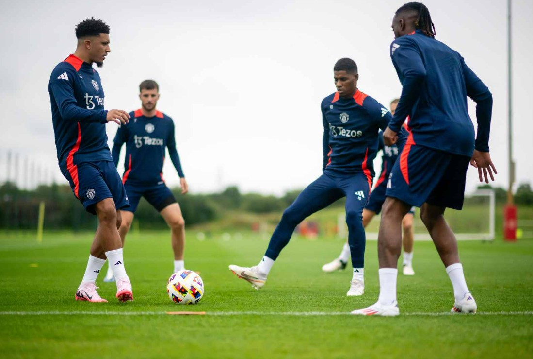 Other Man Utd stars like Marcus Rashford are also at Carrington