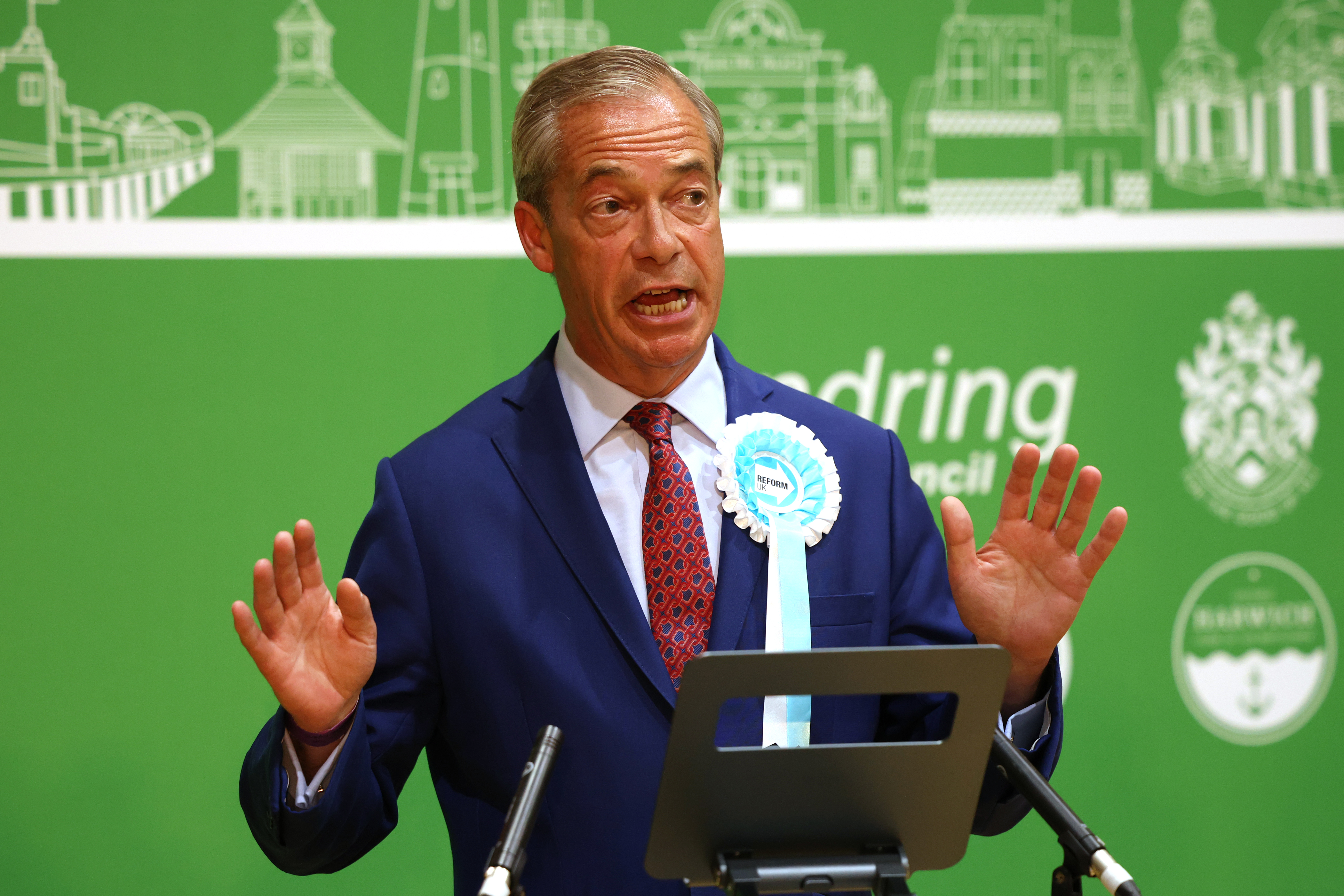 Nigel Farage has won a seat in Parliament after seven failed attempts