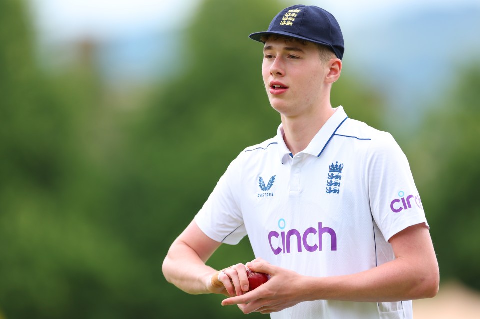 Rocky Flintoff has set a new England U19 record