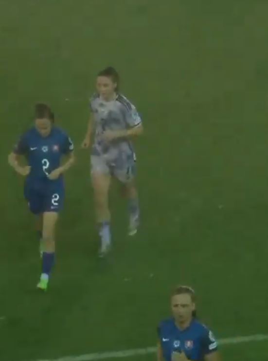 The ref took players off the pitch with thunder and lightning overhead