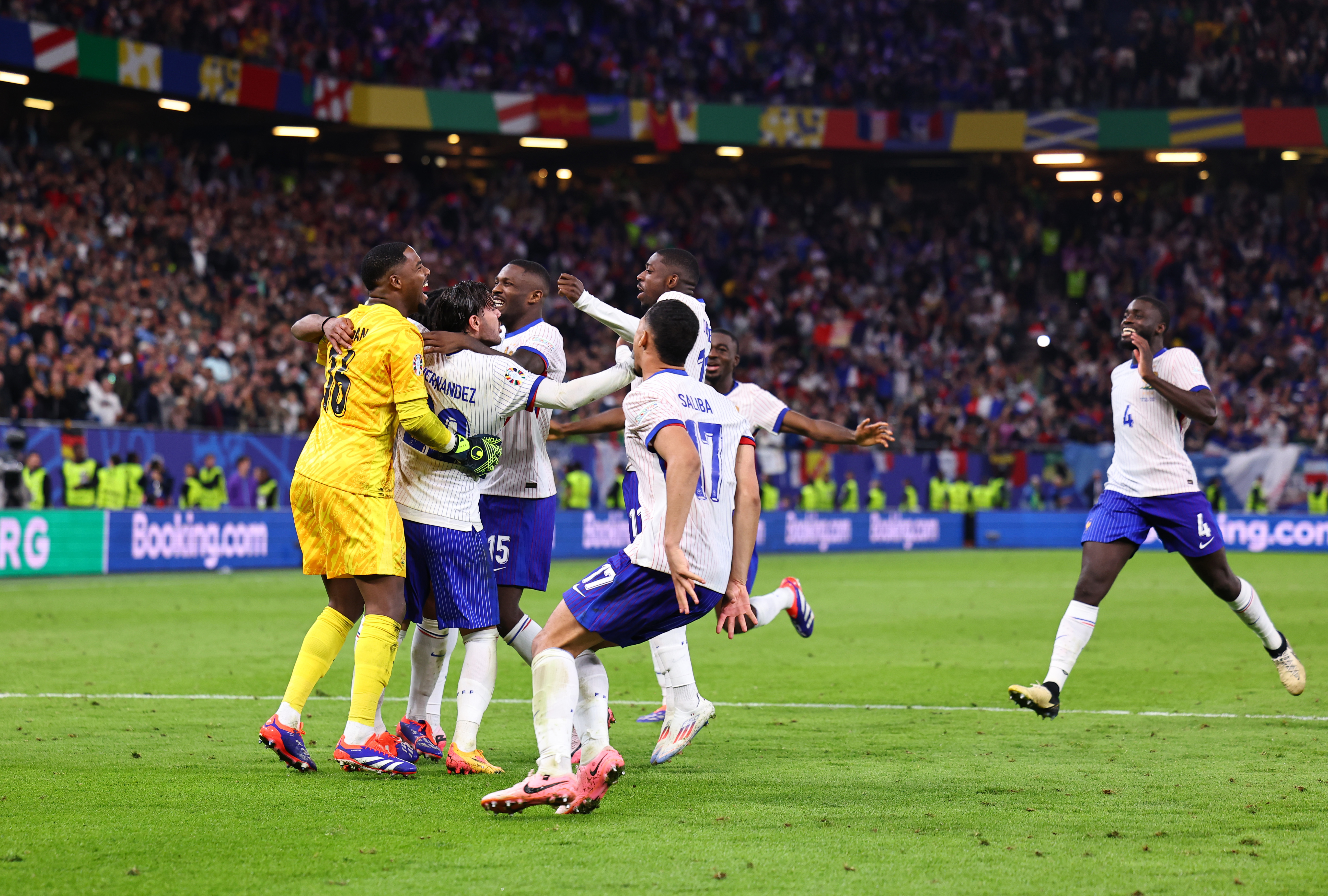 France qualified for the semi-finals