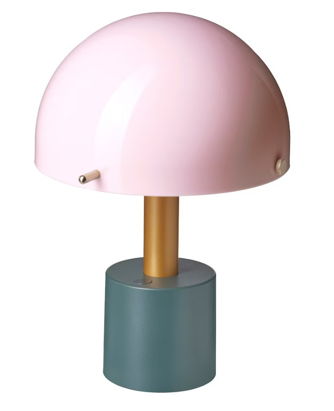 Add colour to a dull space with this pretty lamp