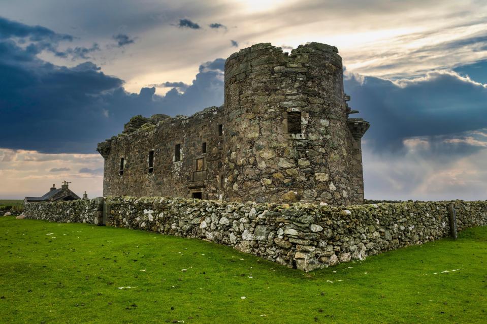 Muness Castle is also located on the island