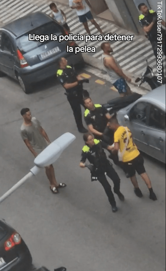 Police herded Nasraoui away from the people who argued with, video shows