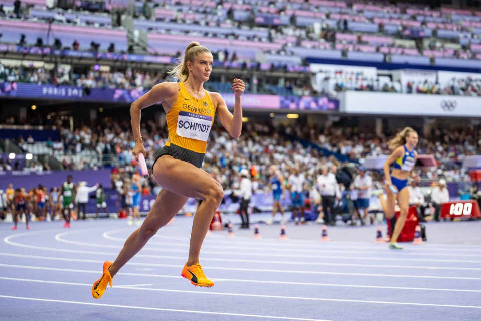 The runner competed in two 4x400m relay events