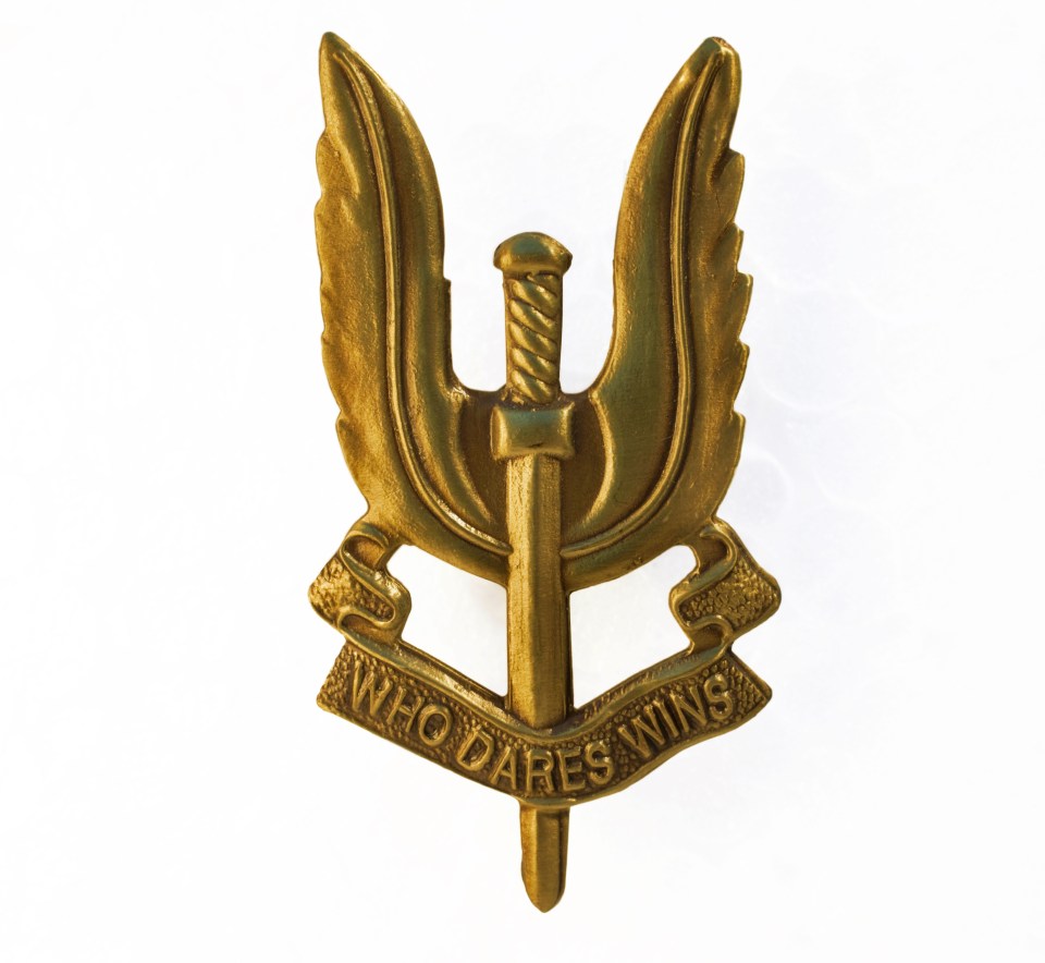 An SAS badge