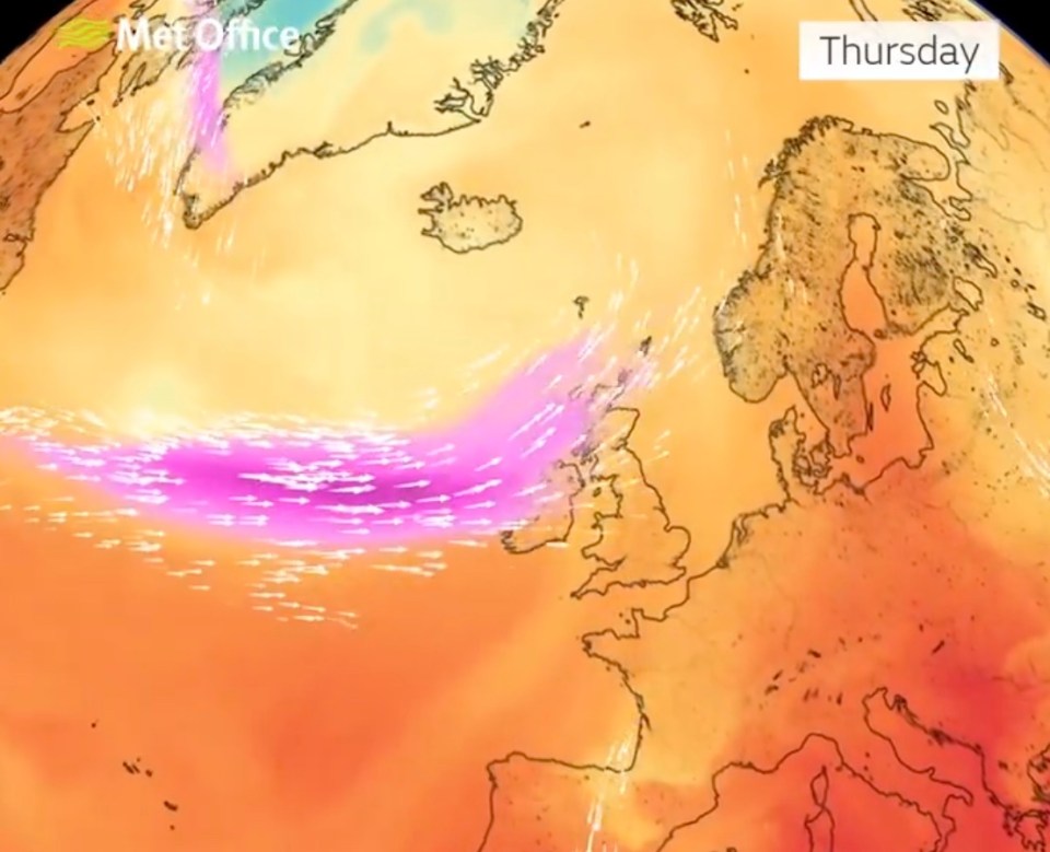 Northern Ireland as well as western and northern Scotland will see the worst of the weather