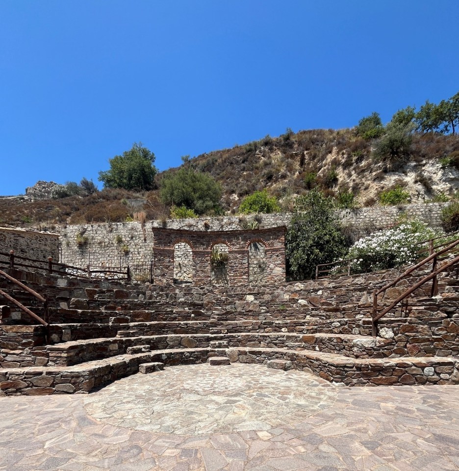 The village has an amphitheatre a stone's throw away from a local church