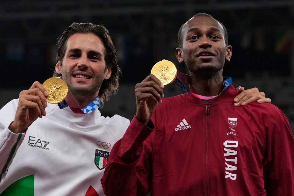 Fans thought they might have seen a repeat of Gianmarco Tamberi and Mutaz Essa Barshim sharing their Olympic medal