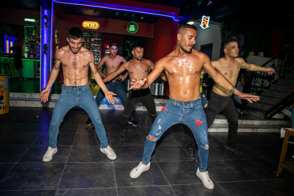 Dancers at the Salt N Pepper bar raise the temperature in Marmaris for visiting women