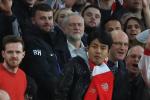 Jeremy Corbyn was in the crowd for Arsenals game against Atletico Madrid