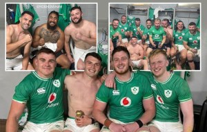 Inside Irish rugby team celebrations - including cheeky pop at absent star