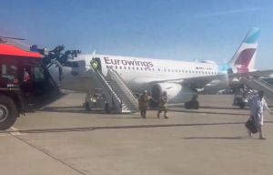 Plane flying England fans back from Germany makes emergency landing