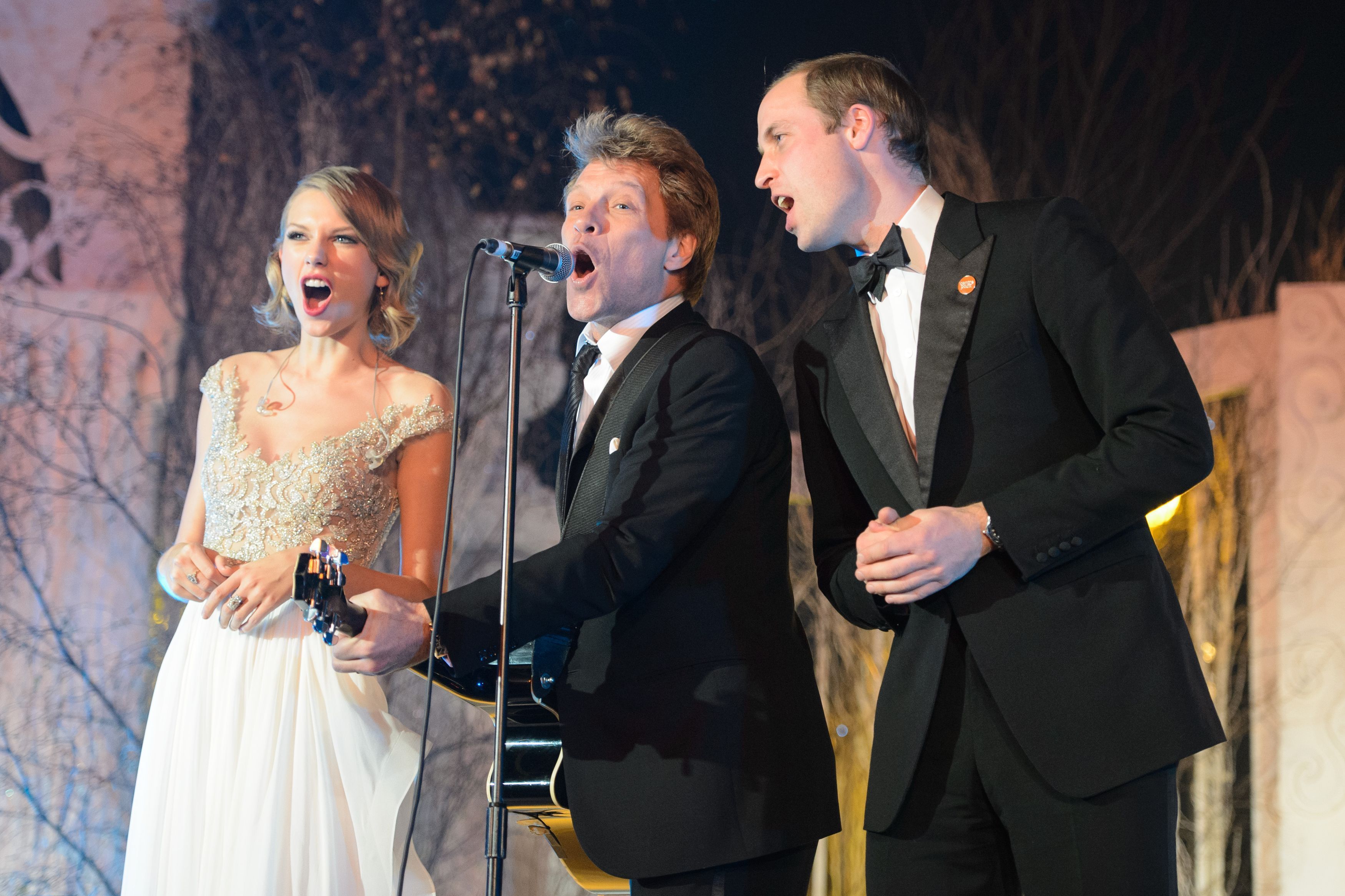 In 2013 the prince sang with Taylor Swift and Jon Bon Jovi at the Centrepoint Gala Dinner at Kensington Palace