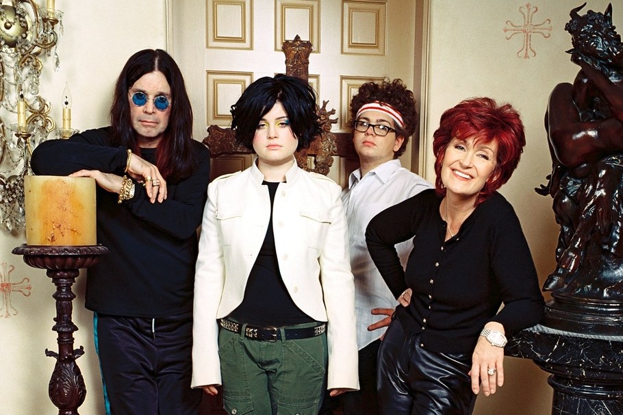 The Osbournes, minus Aimee, in their reality TV show