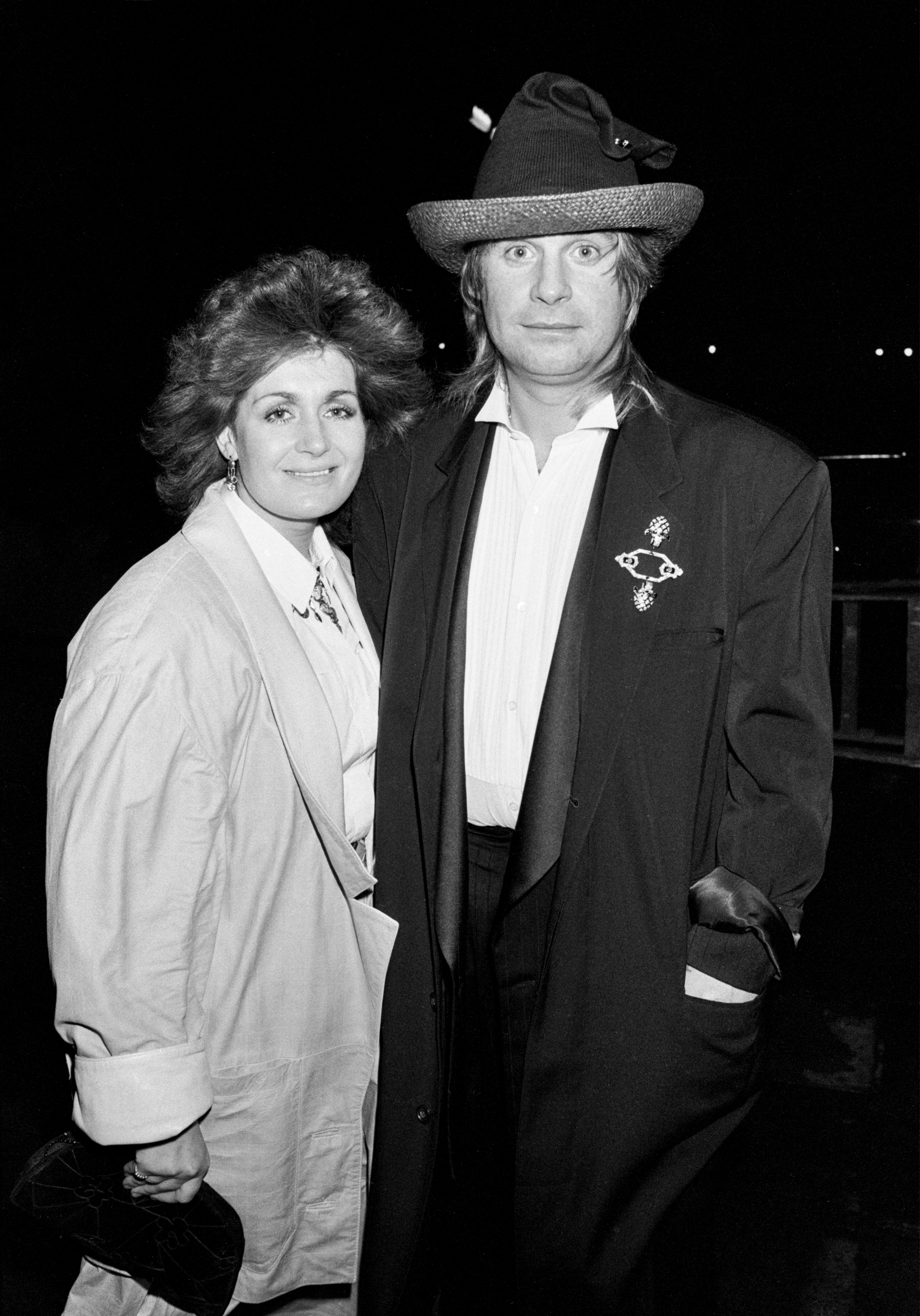 With her husband, Ozzy, circa 1985