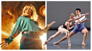 Sheridan Smith in Opening Night; Sara Merans and Gilbert Bolden III in Rotunda