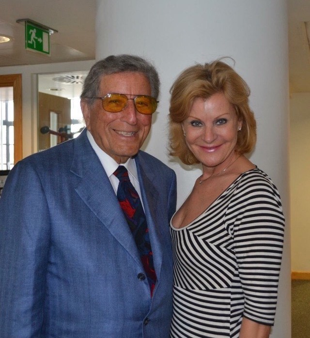 With the late Tony Bennett. He once sang Fly Me to the Moon to her dog