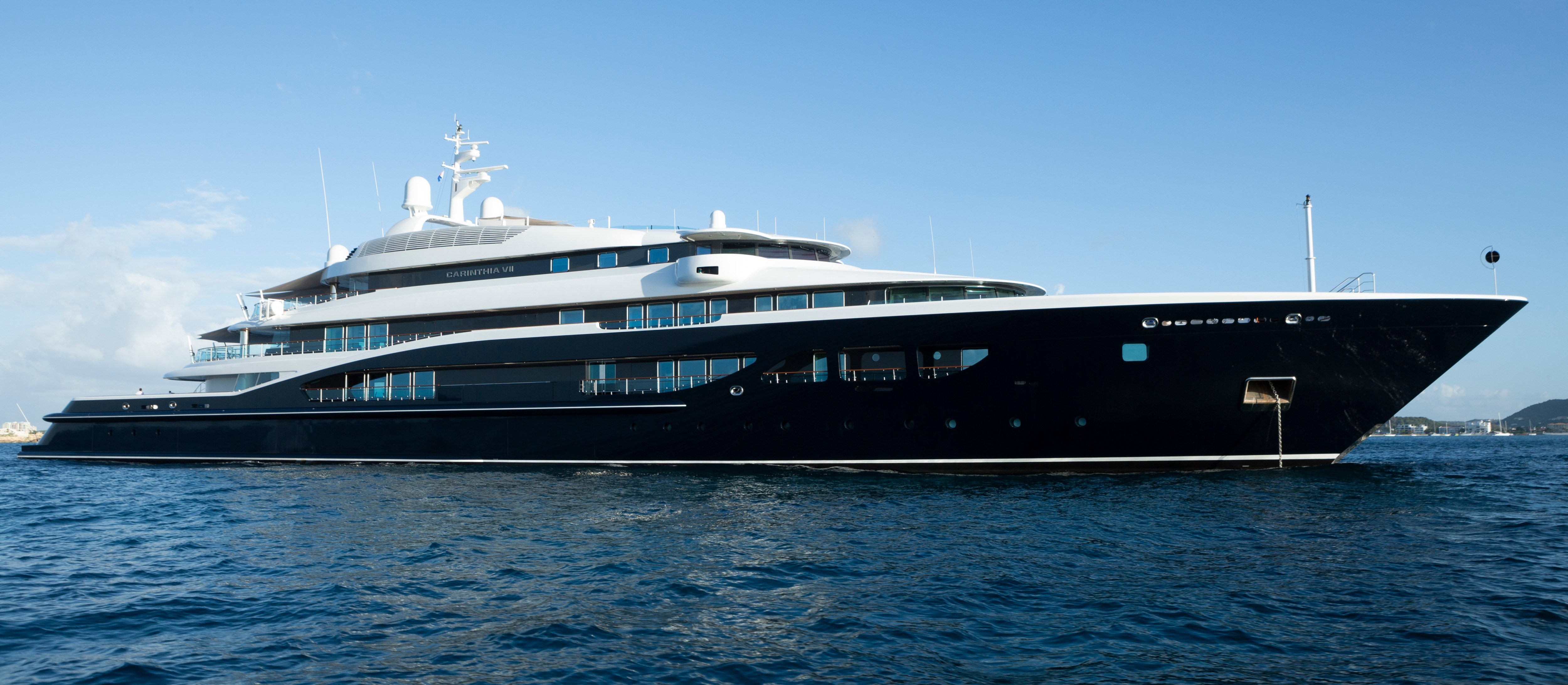Carinthia VII is 97m long and its six decks rise 23m above the waterline