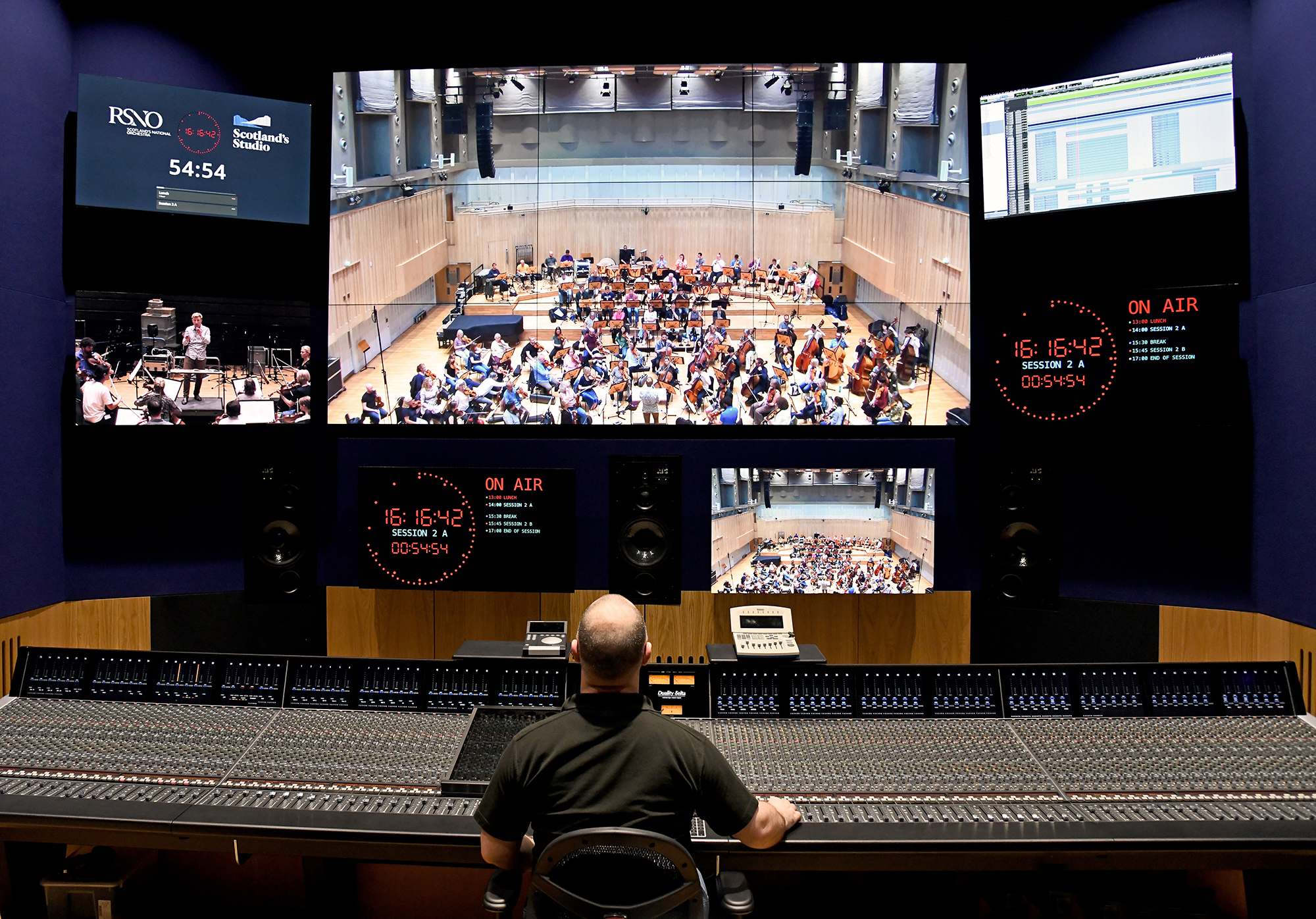 The RSNO’s studio in Glasgow is the only place in the UK to house both an orchestra and soung-o-picture facilities