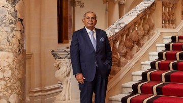 Gopichand “Gopi” Hinduja, also known as GP, at Raffles Hotel at the Old War Office