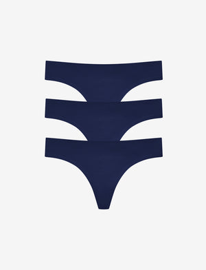 ComfortStretch Thong - Navy - Nylon/spandex - ThirdLove