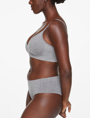 Form 360 Fit™ Wireless Bra - Heather Grey - Nylon/Spandex -Thirdlove