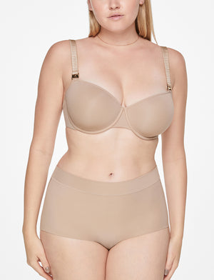 24/7® Classic Nursing Bra, Taupe - Thirdlove - Pima cotton/spandex,modelS