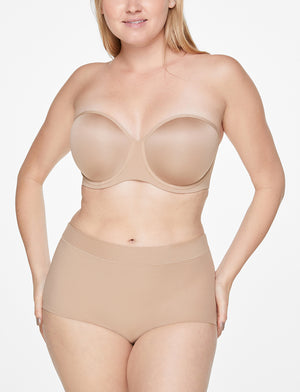 24/7® Classic Strapless Bra, Taupe - Thirdlove - Nylon/Spandex,model1